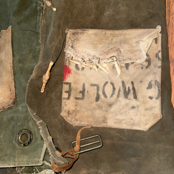 Authentic Vintage Army Post Apocalyptic Jacket Retro Cos Play Greg Fur Military - Picture 5 of 16